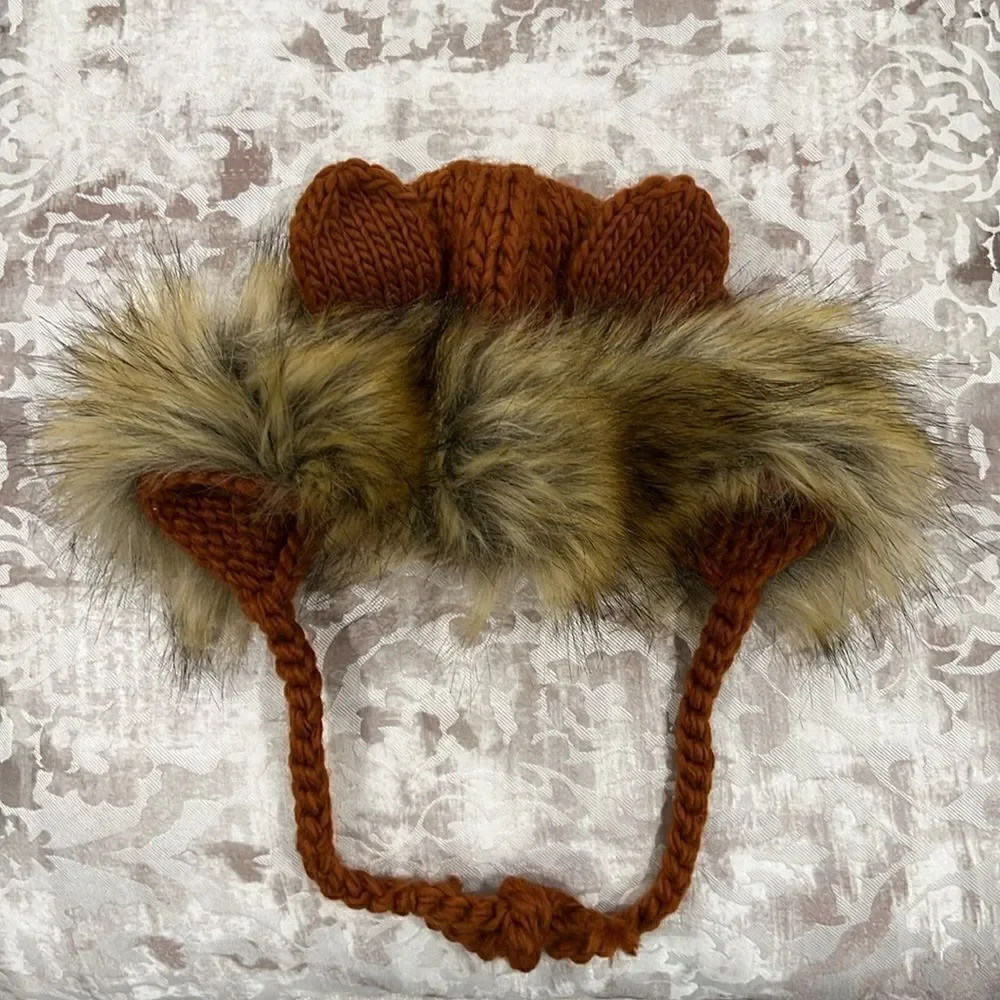The Blueberry Hill lion hat size 3-6 months, cinnamon, NWOT - Picture 2 of 3